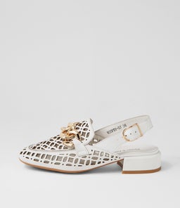 VOOPER DJ WHITE LEATHER