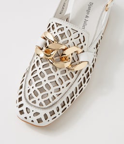 VOOPER DJ WHITE LEATHER