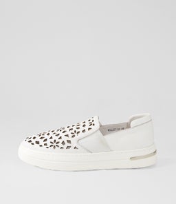 WILLETT DJ WHITE WHITE SOLE LEATHER ELASTIC