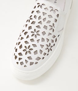 WILLETT DJ WHITE WHITE SOLE LEATHER ELASTIC