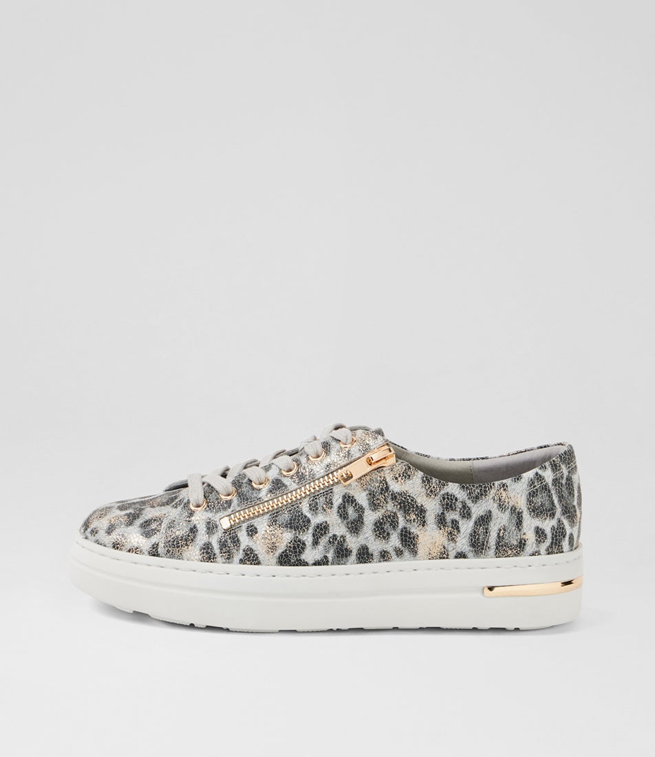 Wovi Misty Met Leopard Leather Sneakers