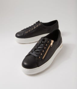 WOVI DJ BLACK WHITE SOLE LEATHER