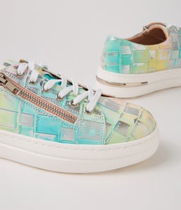 WOVI DJ PINK CROC PRINT WHITE SOLE LEATHER