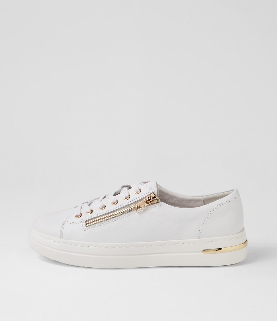 Wovi White Leather Sneakers