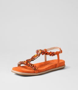 YOPAL DJ ORANGE SUEDE JEWELS