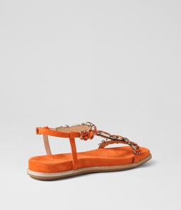 YOPAL DJ ORANGE SUEDE JEWELS