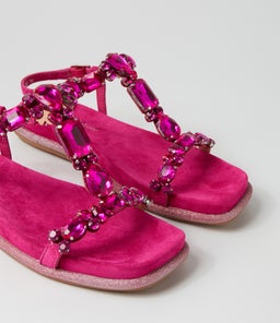YOPAL DJ FUCHSIA SUEDE JEWELS