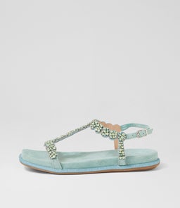 YORI DJ AQUAMARINE SUEDE JEWELS
