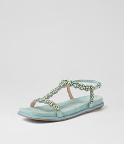 YORI DJ AQUAMARINE SUEDE JEWELS