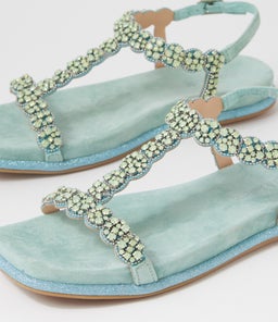 YORI DJ AQUAMARINE SUEDE JEWELS