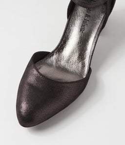 JILLIE DJ BLACK SHIMMER LEATHER