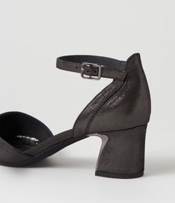 JILLIE DJ BLACK SHIMMER LEATHER