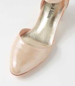 JILLIE DJ NUDE SHIMMER LEATHER