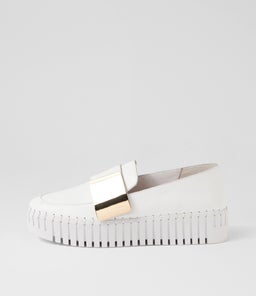 BELENNA DJ WHITE GOLD WHITE SOLE LEATHER