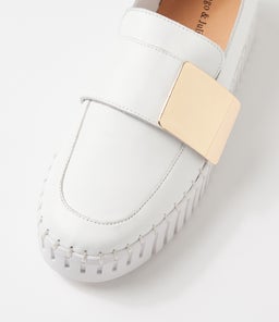 BELENNA DJ WHITE GOLD WHITE SOLE LEATHER