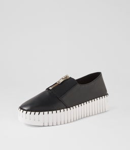 BRANZA DJ BLACK WHITE SOLE LEATHER