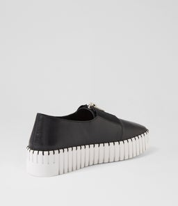 BRANZA DJ BLACK WHITE SOLE LEATHER