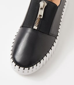 BRANZA DJ BLACK WHITE SOLE LEATHER