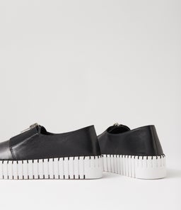BRANZA DJ BLACK WHITE SOLE LEATHER