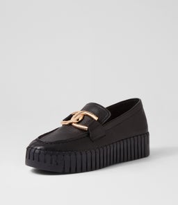 BRONTIS DJ BLACK BLACK SOLE LEATHER
