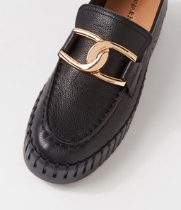 BRONTIS DJ BLACK BLACK SOLE LEATHER