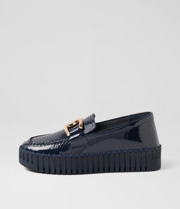 BRONTIS DJ NAVY NAVY SOLE PATENT LEATHER