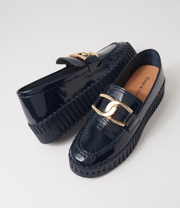 BRONTIS DJ NAVY NAVY SOLE PATENT LEATHER