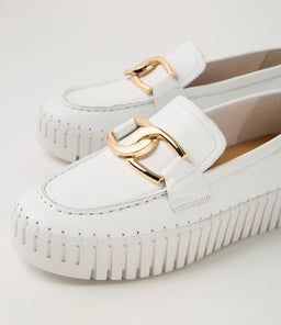 BRONTIS DJ WHITE WHITE SOLE LEATHER