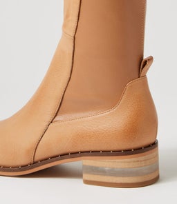 FOLMY DJ DK TAN DK TAN LEATHER STRETCH SMOOTH