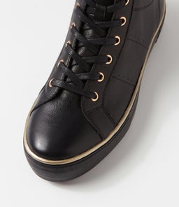 FISSIO DJ BLACK BLACK SOLE LEATHER
