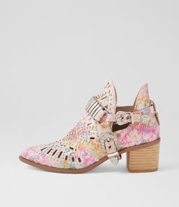 HASP DJ SILVER&PINK PRINT LEATHER