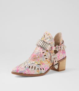 HASP DJ SILVER&PINK PRINT LEATHER