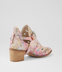 HASP DJ SILVER&PINK PRINT LEATHER