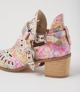 HASP DJ SILVER&PINK PRINT LEATHER