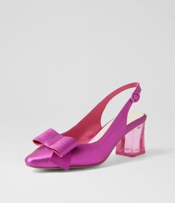 HENSLEY DJ FUCHSIA SATIN LEATHER
