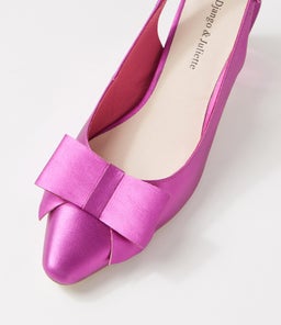 HENSLEY DJ FUCHSIA SATIN LEATHER