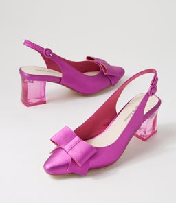 HENSLEY DJ FUCHSIA SATIN LEATHER