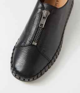 HAINA DJ BLACK BLACK SOLE LEATHER