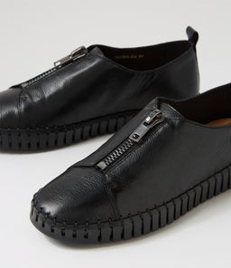 HAINA DJ BLACK BLACK SOLE LEATHER