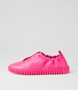 HAZELLE DJ HOT PINK HOT PINK SOLE LEATHER