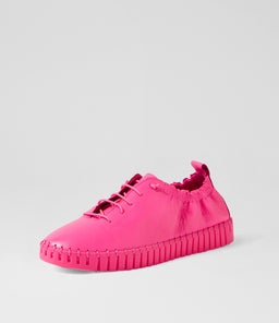 HAZELLE DJ HOT PINK HOT PINK SOLE LEATHER
