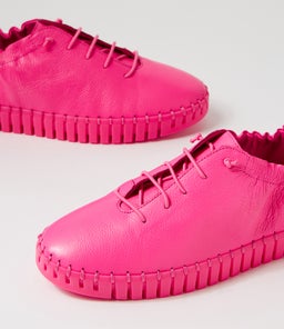 HAZELLE DJ HOT PINK HOT PINK SOLE LEATHER