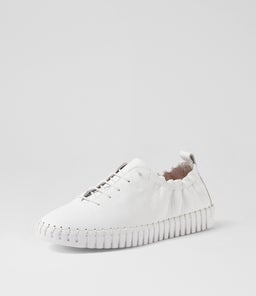 HAZELLE DJ WHITE WHITE SOLE LEATHER
