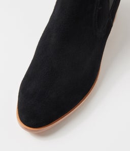INTAN DJ BLACK NATURAL HEEL SUEDE