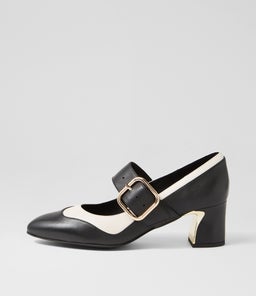 JAPAS DJ BLACK IVORY LEATHER LEATHER