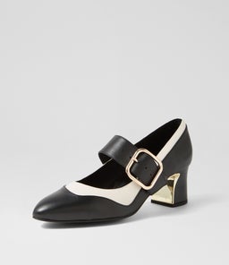 JAPAS DJ BLACK IVORY LEATHER LEATHER