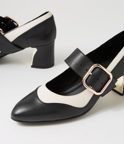 JAPAS DJ BLACK IVORY LEATHER LEATHER