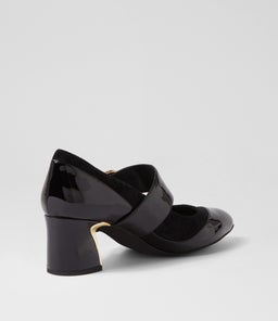 JAPAS DJ BLACK BLACK PATENT SUEDE