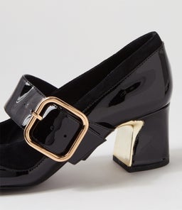 JAPAS DJ BLACK BLACK PATENT SUEDE