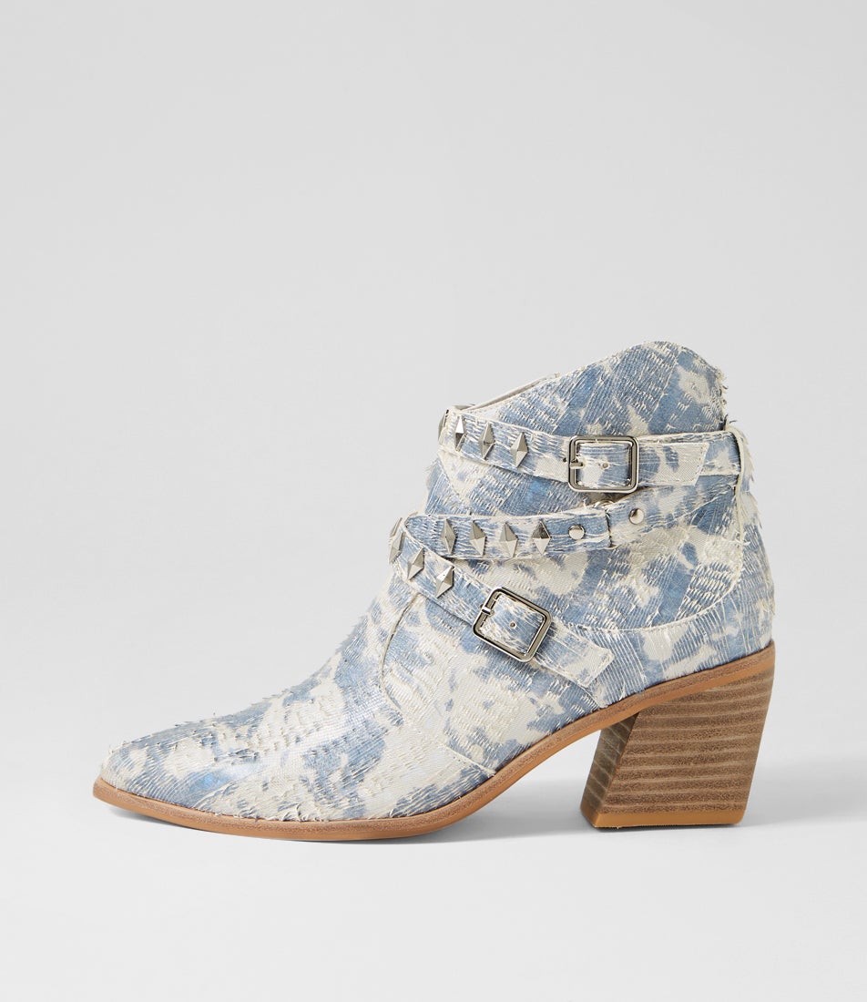 Jollop-Dj-Ivory&denim-Cut Leather